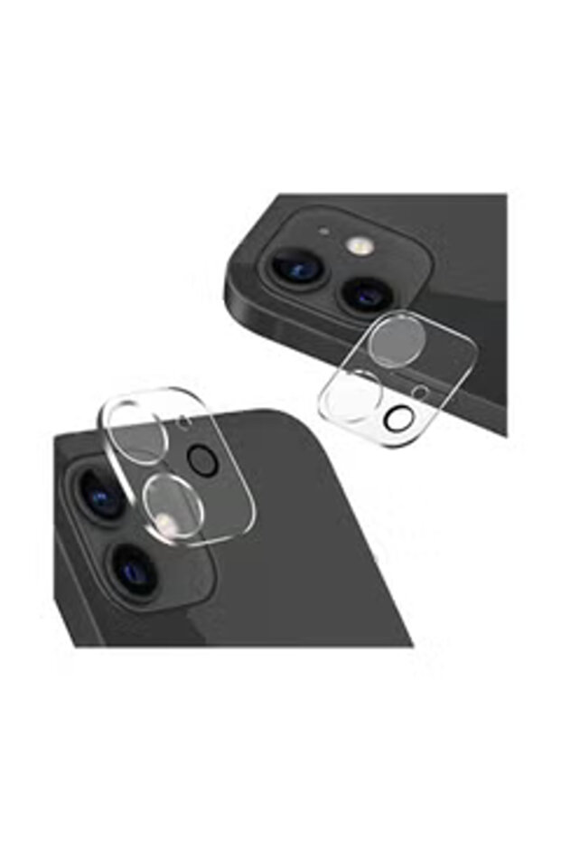 واقي عدسة الكاميرا الزجاجية لجهاز iPhone 12 Mini شفاف