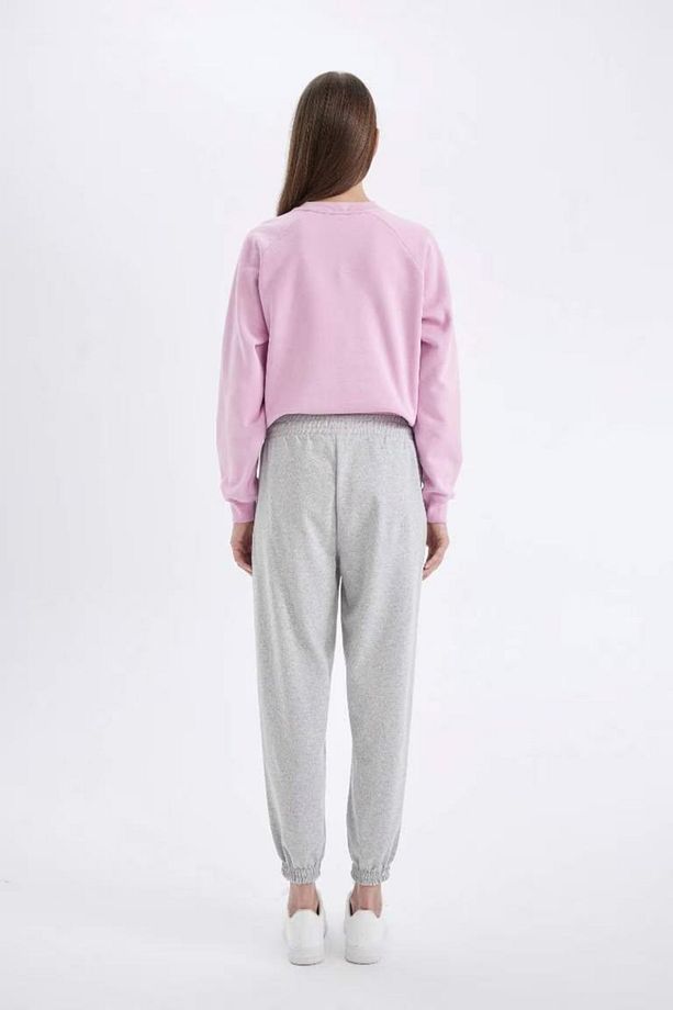 Jogger Eşofman Altı Basic Düz Yüksek Bel Paçası Lastikli Cepli 25k801t01501 - 6