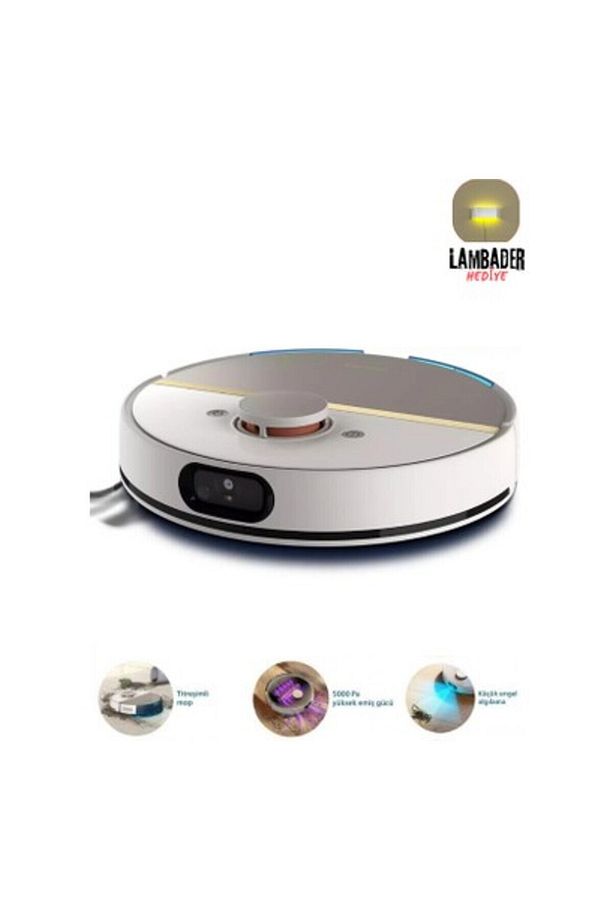 Islak ve Kuru Temizlik Robotu, Li-Ion Pil, Tek Şarjla 180DK Temizlik - 2