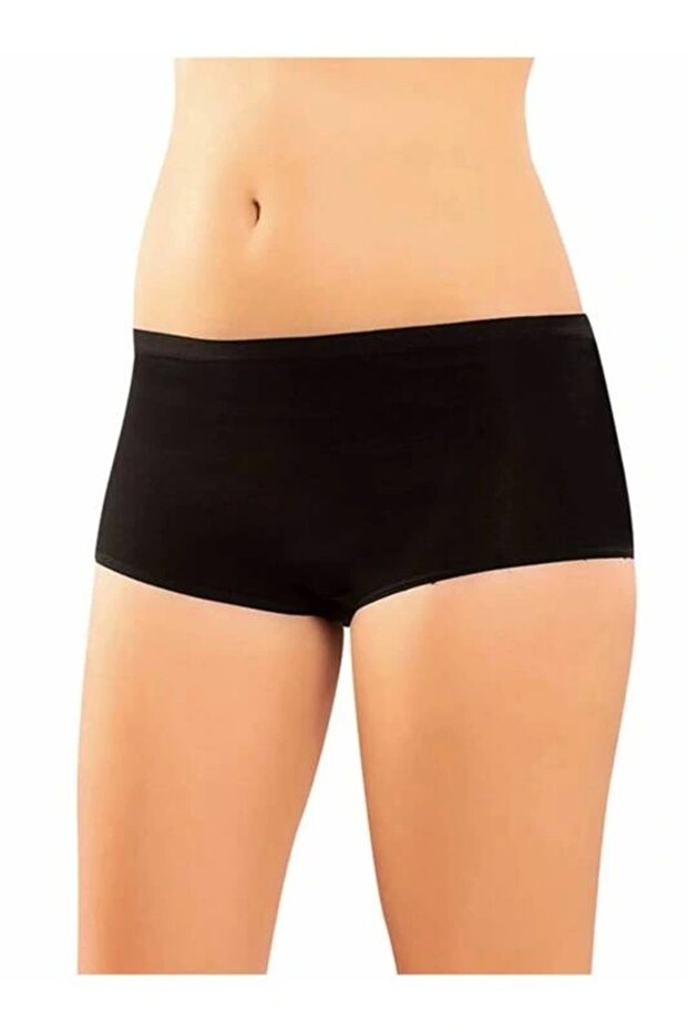 Defnada Pamuklu Kısa Kadın Boxer - 1