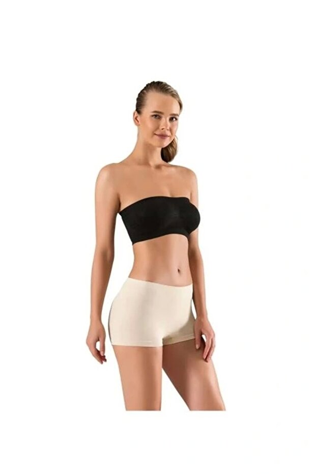 Defnada Pamuklu Kısa Kadın Boxer - 2