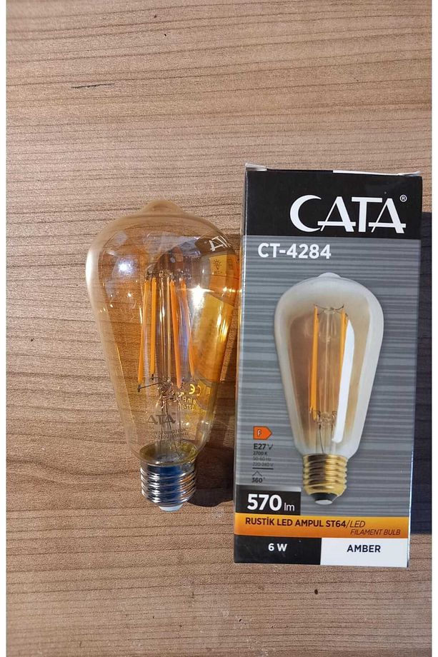 Ct-4284 6w Rustik Led Ampul (E27)(AMBER) - 2