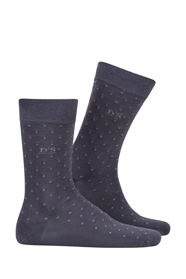 Men's Bamboo Socks Dotted Smoked