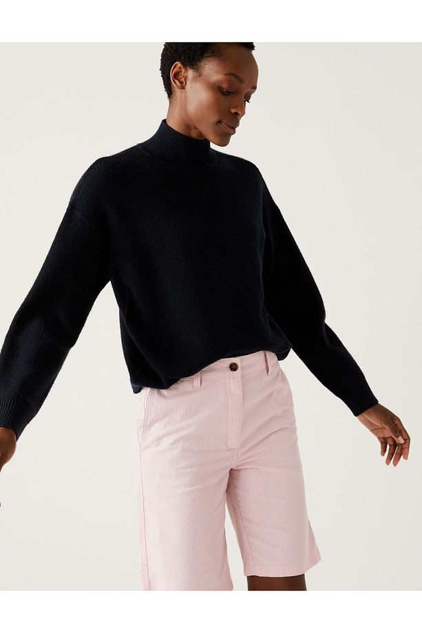 Regular Fit Chino Şort - 1