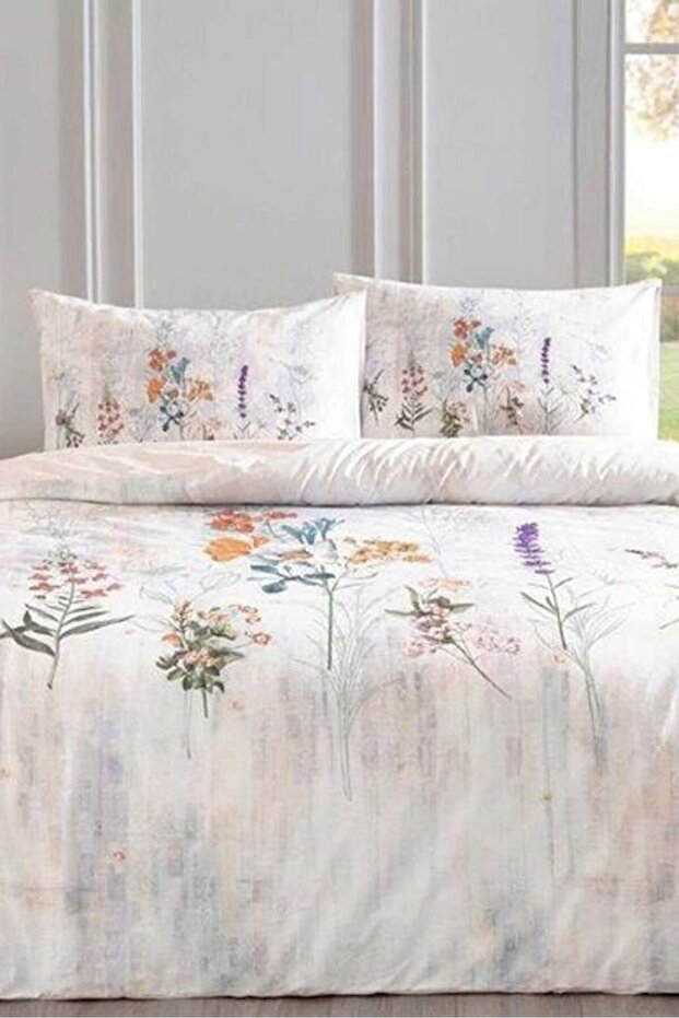 Özdi̇lek nev floraison double person duvet cover set cotton