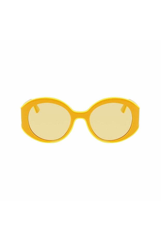 Lo 758S 741 53 Women Oval Yellow Bone Sunglasses - 2