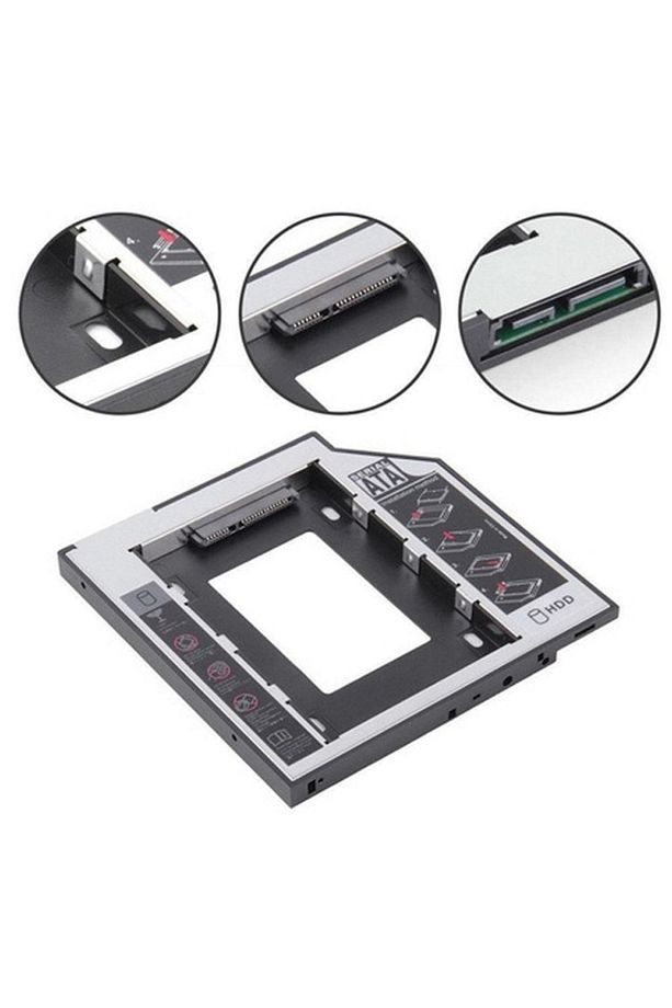 Qpart 9.5mm Sata Hdd Harddisk Caddy Kızak Kutu Laptop Ssd Notebook Ikinci Hdd Takma - 3