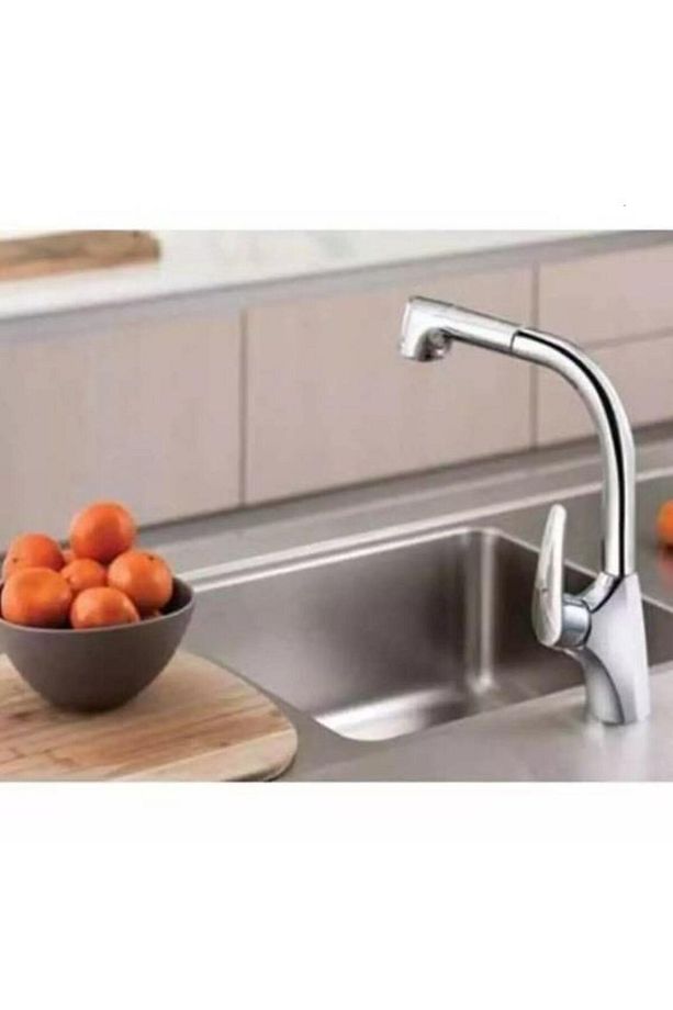 V3 A42151 Pull-out Eviye Mutfak Bataryası, Krom - 2