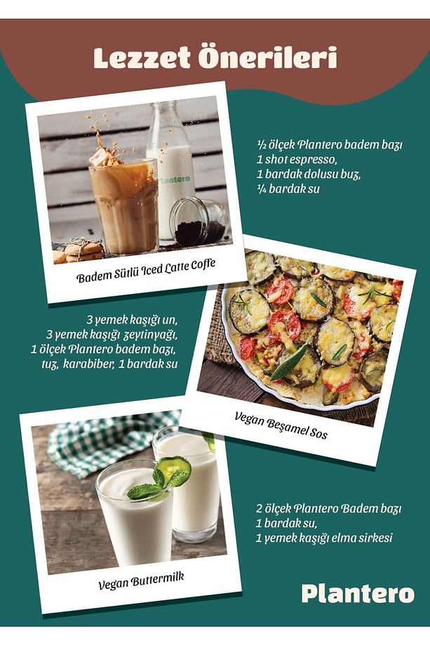 3'lü Badem Sütü Bazı Konsantre Bitkisel Süt (250GR, %100 BADEM, ŞEKERSİZ) - 5