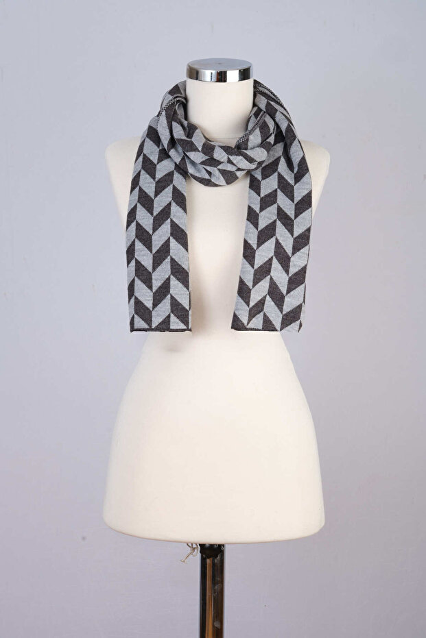 Eșarfă de tricotaje cu model - 4