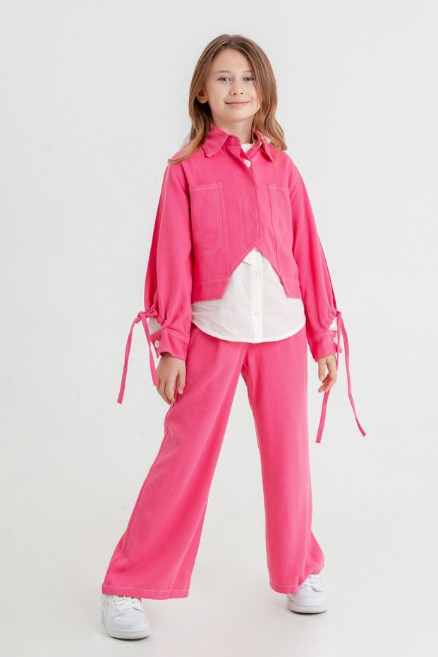 Girl's Stitched Triple Suit 4410