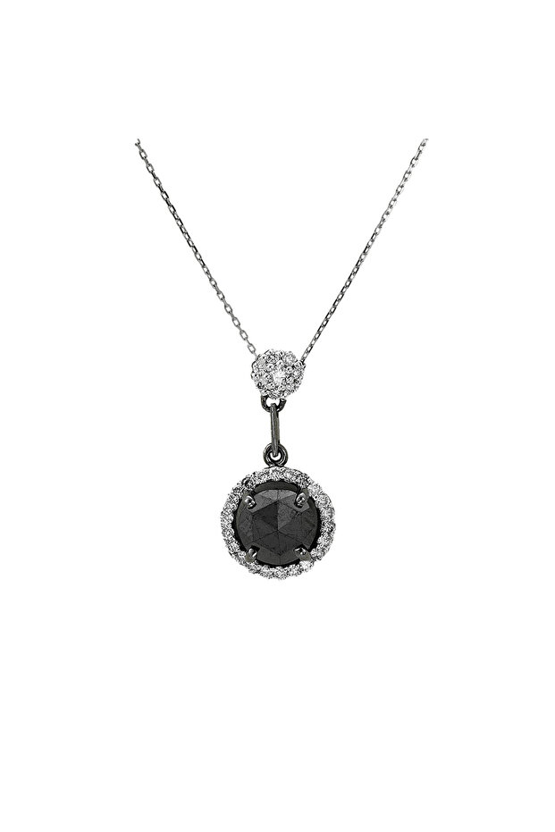 Siyah Pırlanta Kolye - 2