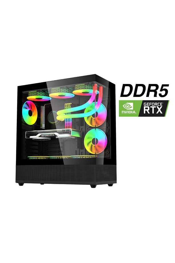 NextGen R5-B i5 13400F 32GB DDR5 1TB M.2 NVMe RTX 4060Ti 8GB 240mm Sıvı Soğutma Oyuncu Bilgisayarı - 1