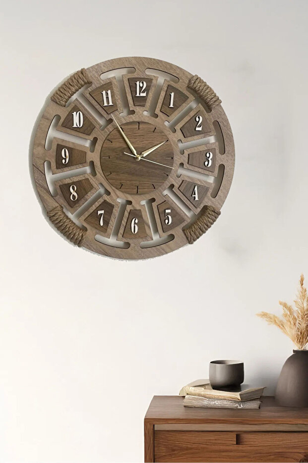 ساعة حائط خشبية - 2
