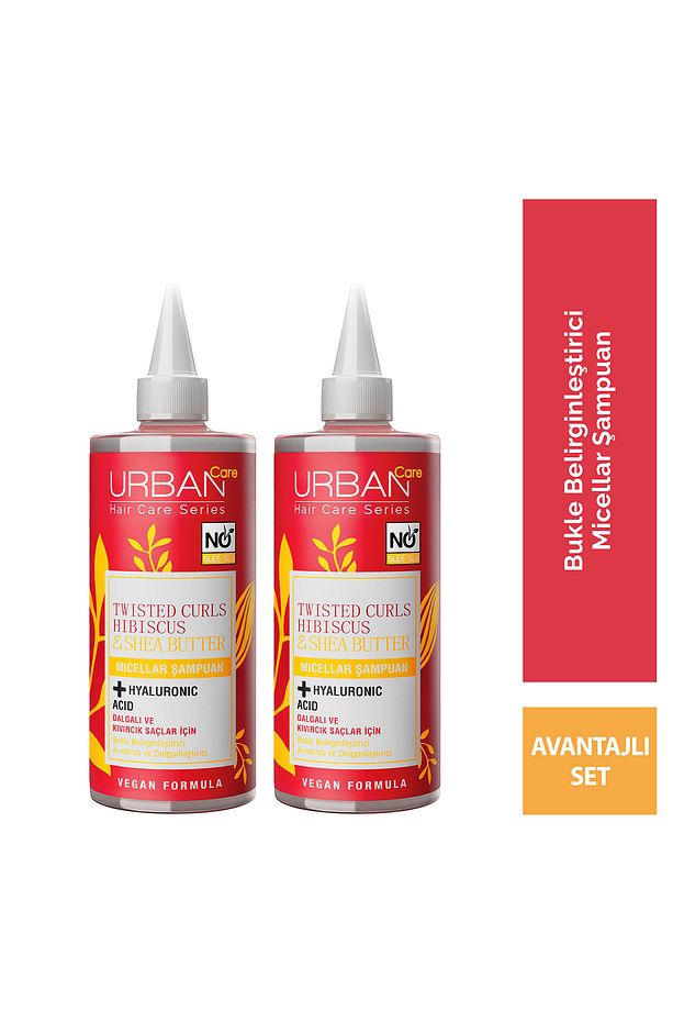 Hibiscus & Shea Butter Kıvırcık Ve Dalgalı Saçlara Özel Micellar Şampuan 2x340 Ml-sülfatsız - 1