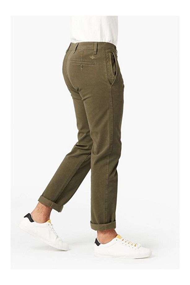 Smart 360 Flex Koyu Yeşil Ultimate Slim Fit Chino Pantolon - 4