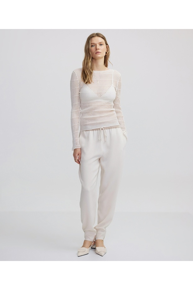 Kontrast bel pantolon - 1