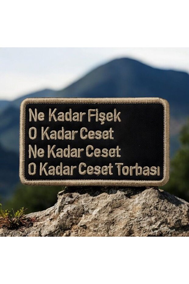 Askeri Replik No.1 Patch Arma Peç Nakış 10 X 6 Cm - 1