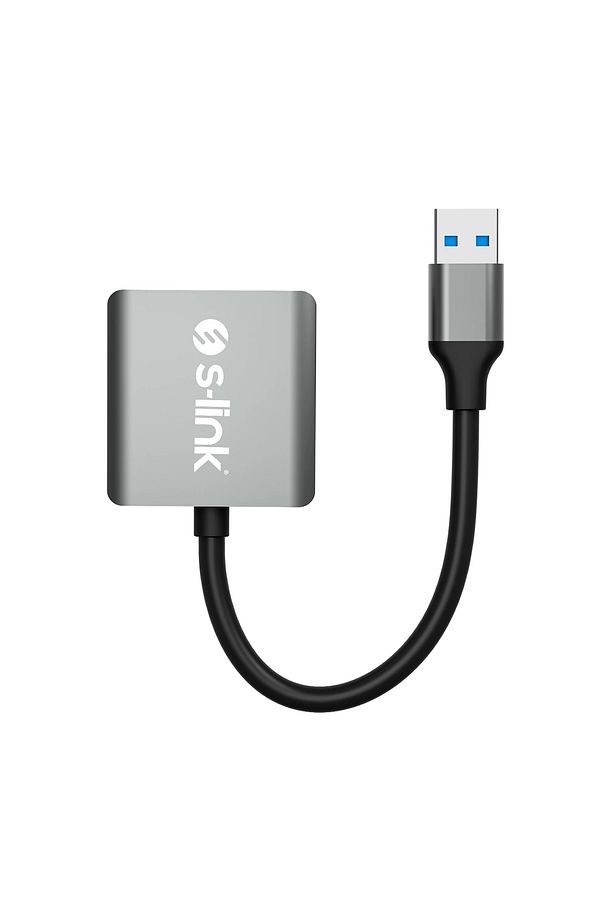 SL-CR21 Type C ve USB3.0 SD/Micro SD 110m/S Hızlı 2 in 1 Metal Kart Okuyucu - 2