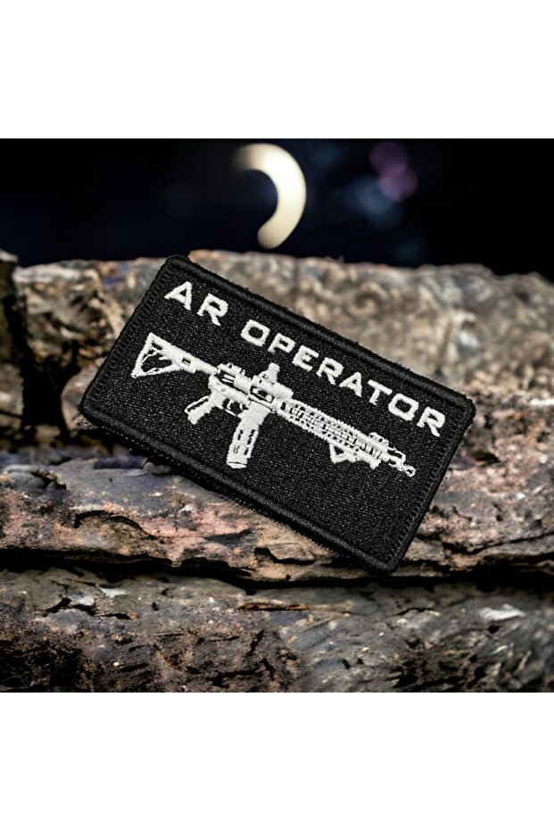 Ar Operator Peçi Arması Patch Nakış 8 X 4 Cm - 1