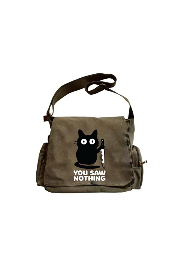 Printed Messenger Bag - 1