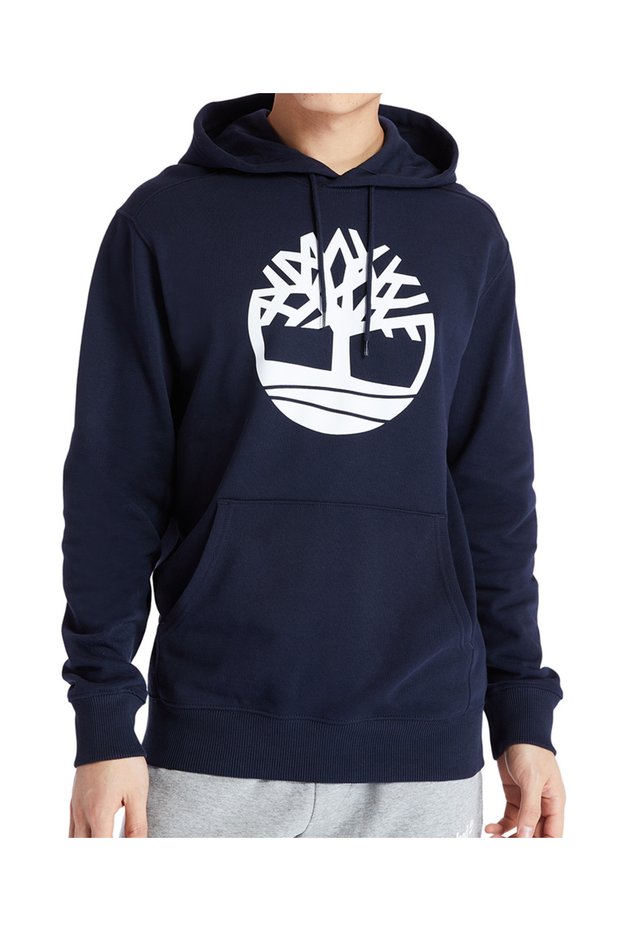 Core tree logo pull over hoodie men's casual hooded sweatshirt colorful