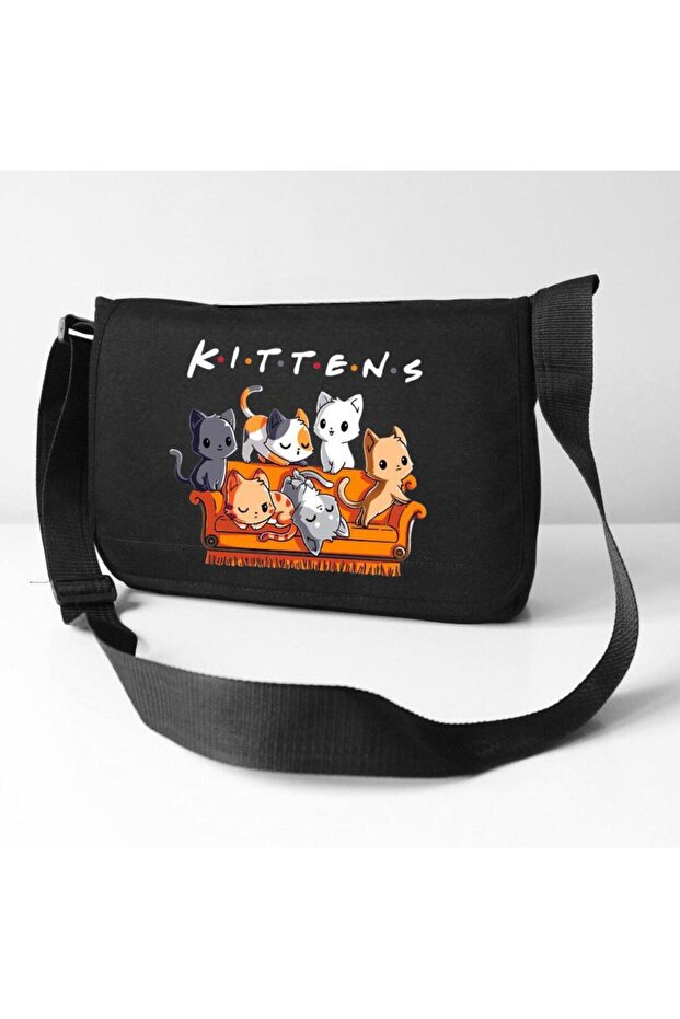 Printed Messenger Bag - 1