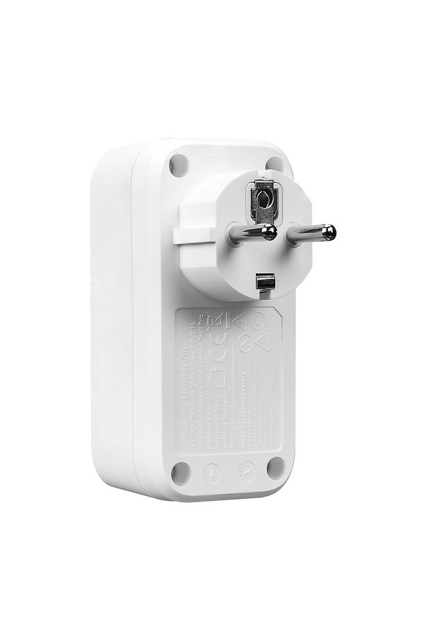 Isıya Duyarlı Devre Ve Akım Korumalı Priz 16a/250v 750 Joule 2 Usb + 1 Type C 5v2.4a Tekli Priz - 3