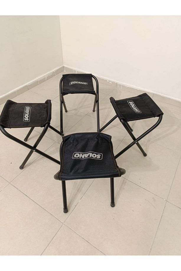 Kaliteli Katlanır Metal Piknik Ve Kamp Taburesi (1 ADET) - 1