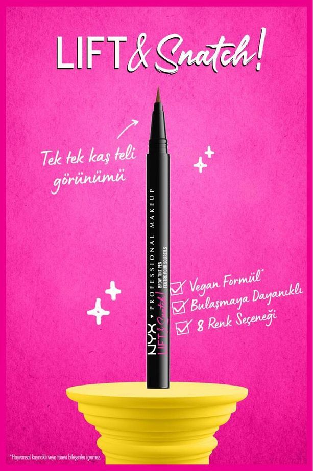 Brow Glue & Micro Brow Kaş Kalemi & Liftn Snatch Espresso & Jumbo Stick Aydınlatıcı Çanta Hediyeli - 6