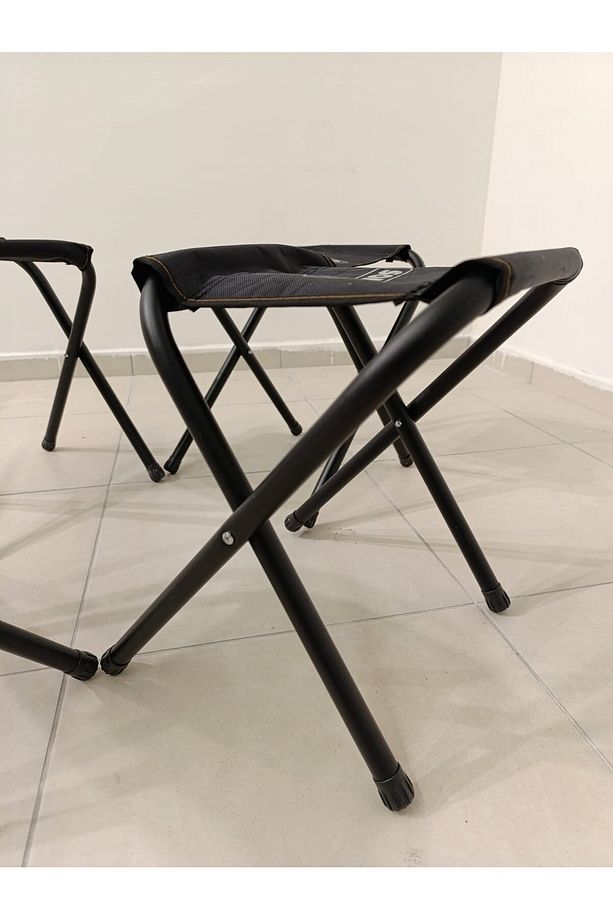 Kaliteli Katlanır Metal Piknik Ve Kamp Taburesi (1 ADET) - 3