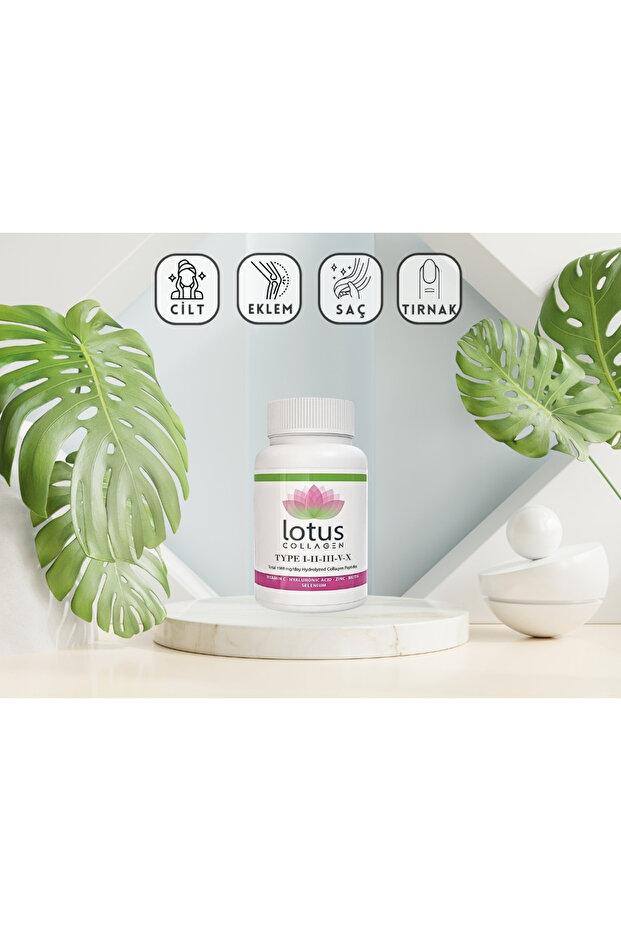 Lotus 5 Tip Kolajen Tip 1, 2, 3, 5, 10 (Y. Kabuğu, Biotin, Selenyum , C Vitamini Ve Çinko )90 Tablet - 6
