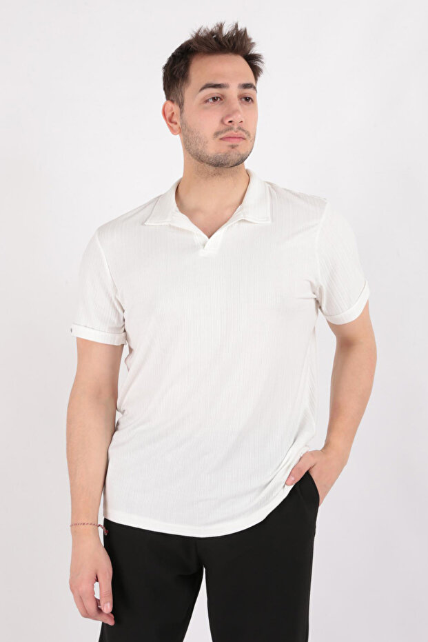 4061 Men's Polo Neck T-shirt