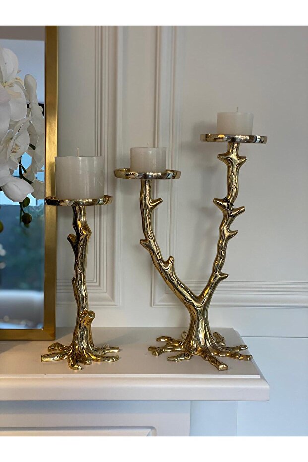 İthal Pirinç Şamdan - 2