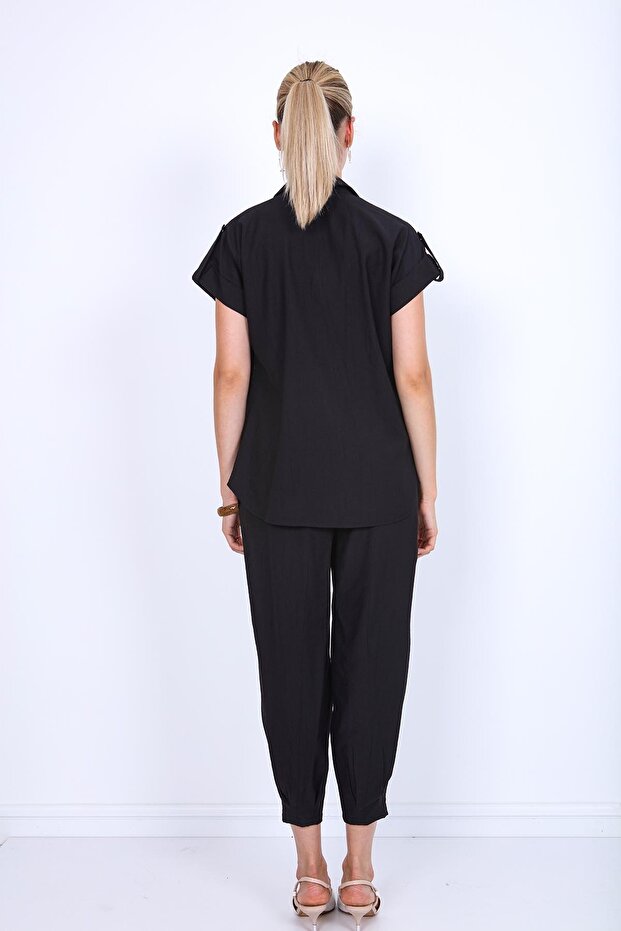 Pileli Havuç Pantolon - 5