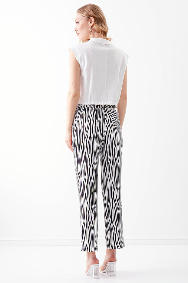 Zebra Pattern Trousers - 5
