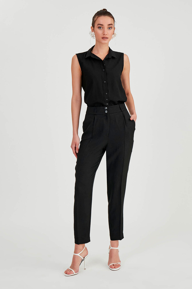 بنطال بخصر عالٍ بزرين - 1