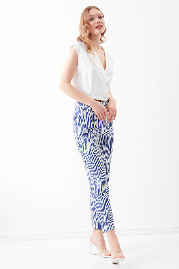 Zebra Pattern Trousers - 3