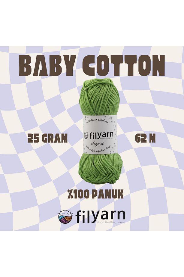 Baby Cotton El Örgü Ipi 25 gram Oeko-tex Sertifikalı Pamuk Ipi Bebek Ipi Yelek Ipi Punch Ipi - 2