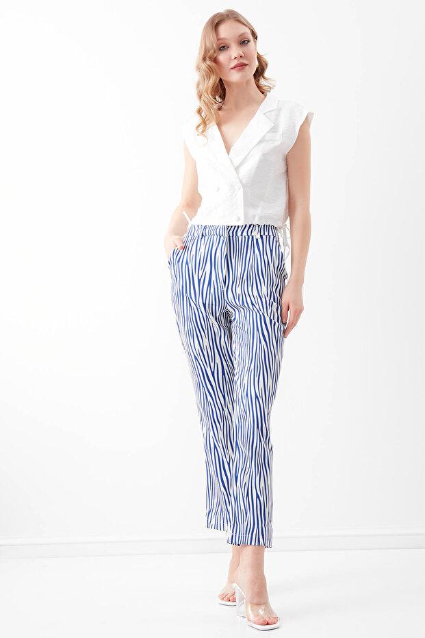 Zebra Pattern Trousers - 1