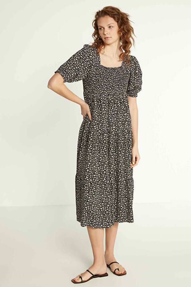 Gipeli Svěží dlouhé šaty s květinovým vzorem - 1