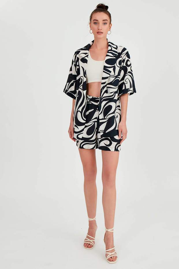 Desenli Salaş Ceket - 2