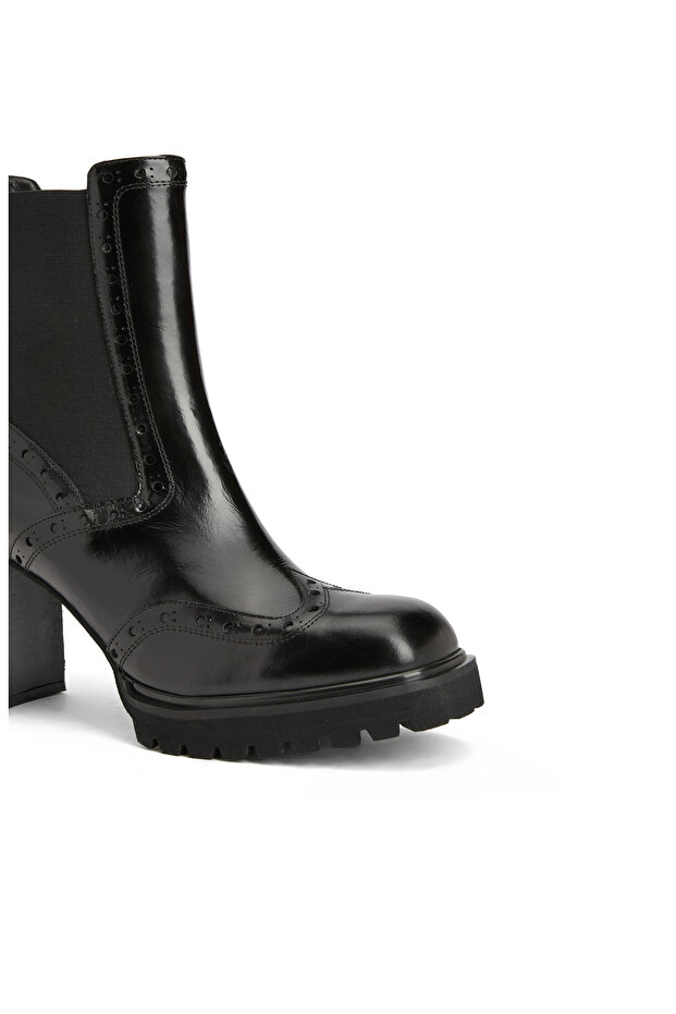 Siyah Kadın Deri Bot - 6