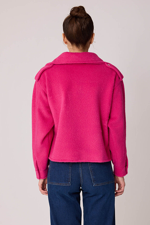 Tek Cep Çıtçıt Kapamalı Ceket - 5