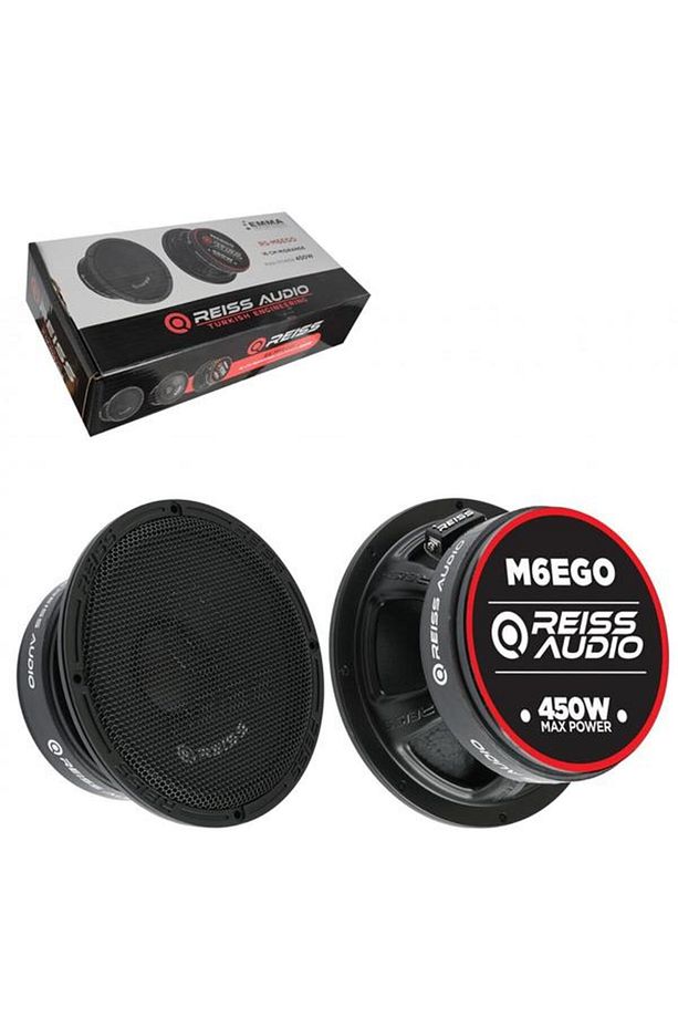 Audio Rs-M6Ego Oto Midrange 16Cm 450 Watt (200 Rms) Kapaklı 2 Adet - 1