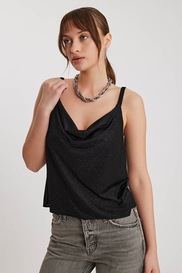 Degaje Yaka Simli Bluz - 4