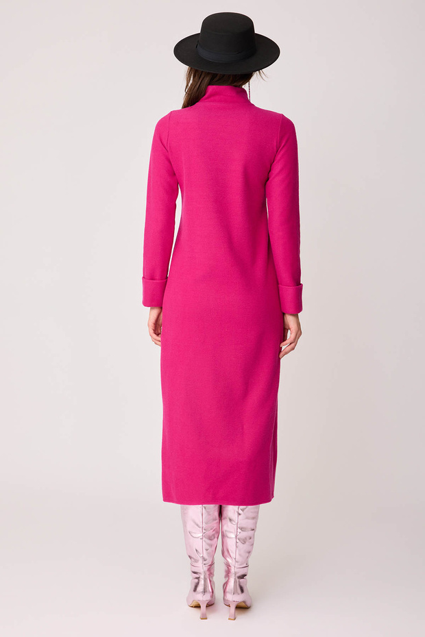 Derin Yırtmaçlı Örme Bluz - 5