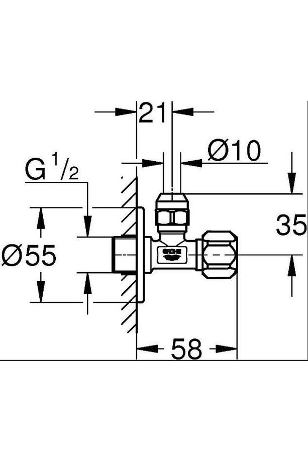 Ara Musluk 1/2 Girişli X 3/8 Çıkışlı - 2