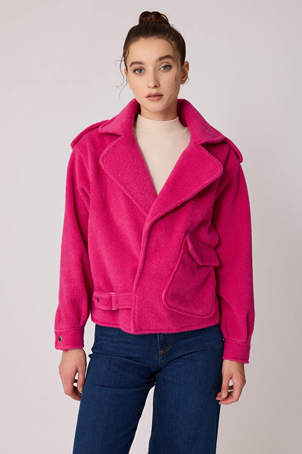 Tek Cep Çıtçıt Kapamalı Ceket - 4