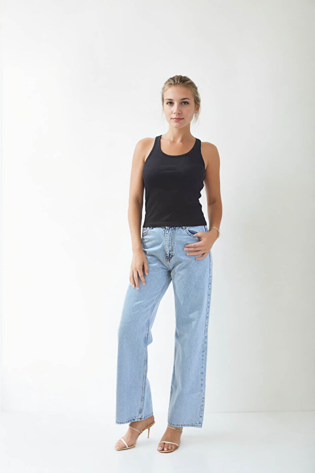 Kalın Askılı Bluz - 2